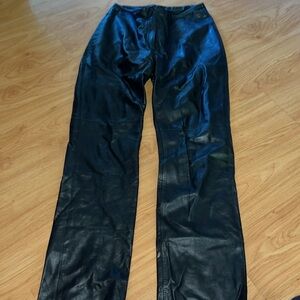 Bebe Leather Black Pants